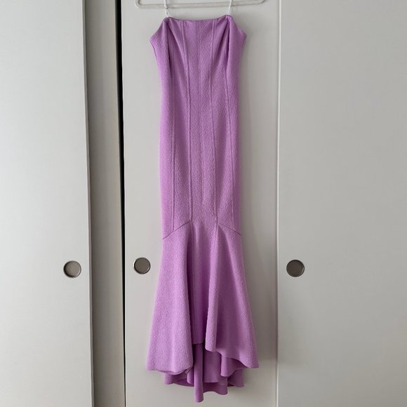 Lilac Midi Dress with Removable Straps - Picture 2 of 6